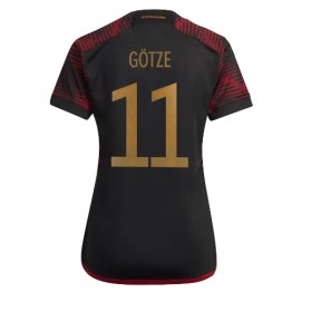 Camiseta de fútbol Alemania Mario Gotze 11 Mujer 2ª equipación Copa Mundo 2022